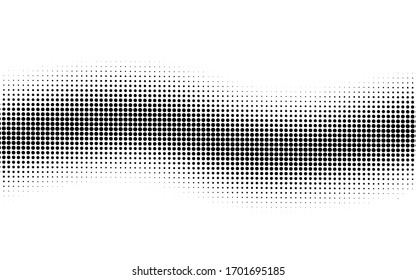 Abstract halftone dots background, halftone dots pattern, modern stylish texture, black and white vector illustration.