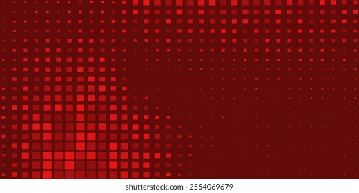 Abstract halftone dots background in red colors