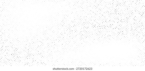 Abstractas fondo de puntos de semitono con efecto de degradado gris suave en el espacio blanco. Diseño minimalista y moderno adecuado para Anuncio, póster, presentación, Fondo de pantalla, fondo de Web, folleto, volante y Plantilla digital. Limpie la textura punteada con un patrón de desvanecimiento suave.