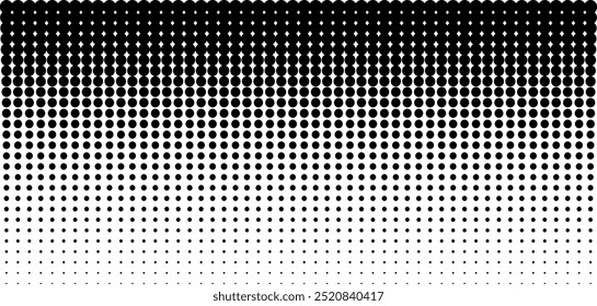 Abstract halftone dots background vector pattern. Comic pop art overlay texture isolated on transparent background