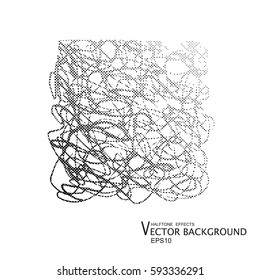 Abstract halftone dots background. Vector grunge pattern.