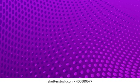 Abstract halftone dots background in violet colors
