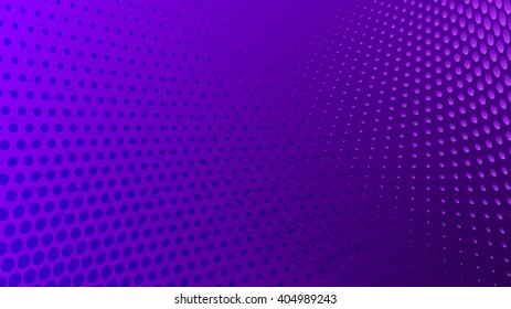 Abstract halftone dots background in violet colors