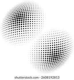 Abstract halftone dots, black on white