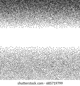  Abstract Halftone dots. Black dots on white background. Engraving Pattern For Your Design. Vector Dotwork Illustration.