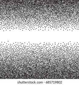  Abstract Halftone dots. Black dots on white background. Engraving Pattern For Your Design. Vector Dotwork Illustration.
