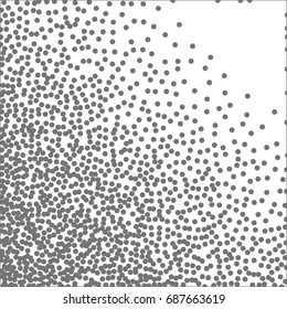 Abstract Halftone dots. Black dots on white background. Engraving Pattern For Your Design. Vector Dotwork Illustration.