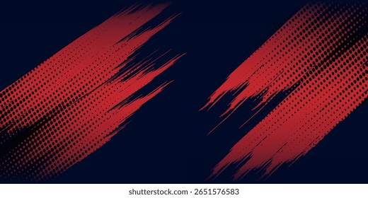 Fondo Abstractas de textura grunge de gradiente de patrón de color azul de puntos medios tonales. Moderno