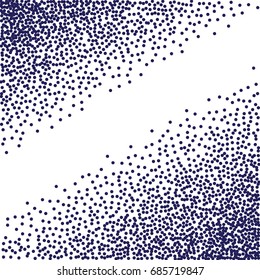  Abstract Halftone dots. Blue dots on white background. Engraving Pattern For Your Design. Vector Dotwork Illustration.