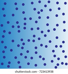 Abstract Halftone dots. Blue dots on sky background. Engraving Pattern For Your Design. Vector Dotwork Illustration.