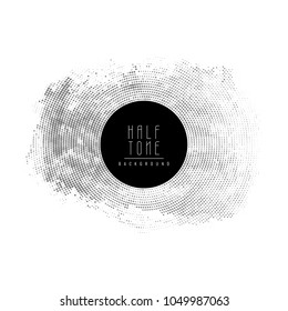 Abstract halftone dots design background