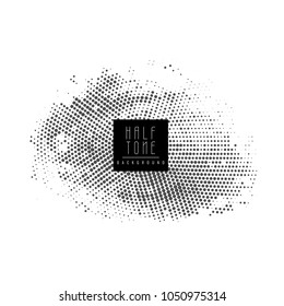 Abstract halftone dots design background