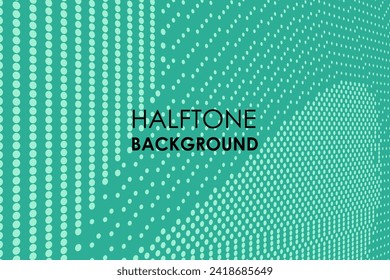 Afiche de la presentación de fondo de puntos de semitono abstracto