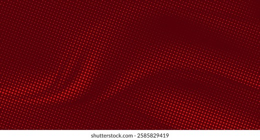 Abstract halftone dots dotted background in red colors presentation poster