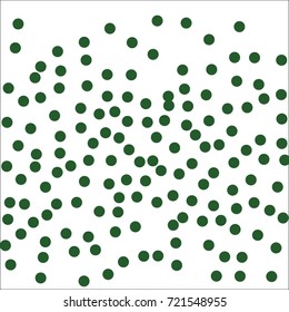 Abstract Halftone dots. Green dots on white background. Engraving Pattern For Your Design. Vector Dotwork Illustration.