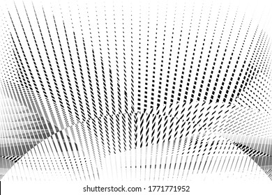 Abstract halftone dots and lines background, geometric dynamic pattern, vector modern design texture for card, cover, poster, decoration.