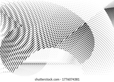 Resumen de los puntos y el fondo de las líneas de medio tono, patrón dinámico geométrico, textura de diseño moderno vectorial para tarjeta, cubierta, afiche, decoración.
