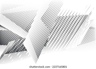 abstract halftone dots and lines background, geometric dynamic pattern, vector modern design texture