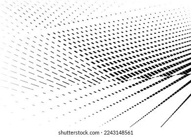 fondo de líneas y puntos de semitono abstractos, patrón dinámico geométrico mínimo, textura vectorial