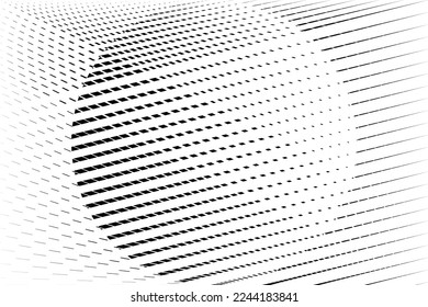 abstract halftone dots and lines background, geometric dynamic pattern, vector texture