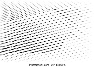 fondo de líneas y puntos de semitono abstractos, patrón dinámico geométrico, textura vectorial