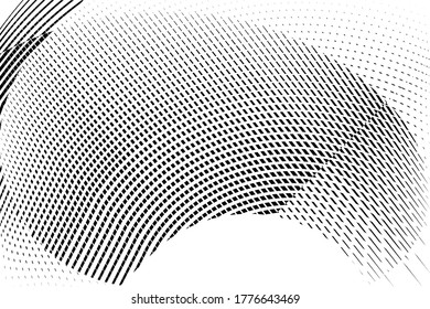 Abstract halftone dots and lines light background, geometric dynamic pattern, vector modern design texture for card, cover, poster, decoration.