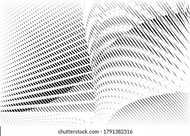 Abstract halftone dots and lines light background, modern design, black and white geometric halftone pattern, vector texture for card, cover, poster, decoration.