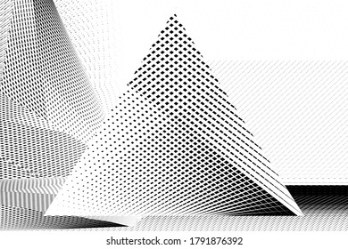 Abstract halftone dots and lines light background, modern design, black and white geometric halftone pattern, vector texture for card, cover, poster, decoration.