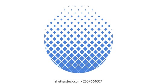 Logotipo Abstractas de los puntos del semitono para la compañía de la salud del negocio de la tecnología. Eps 10