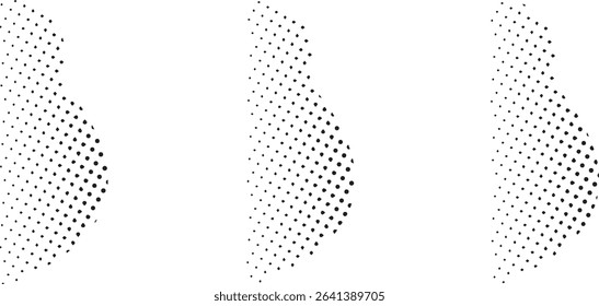 Abstract halftone dots pattern background design