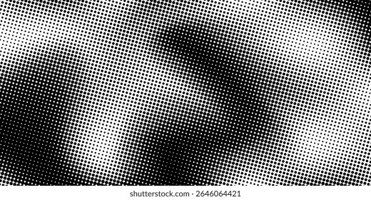 Abstract halftone dots. Halftone dots pattern. Black and white minimal abstract background.
