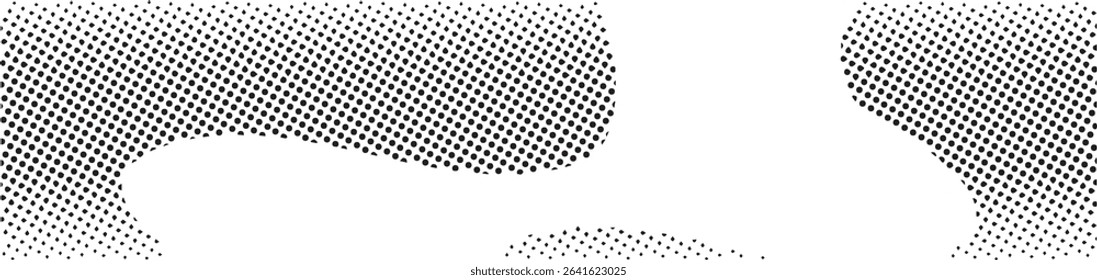 Abstract halftone dots pattern design background