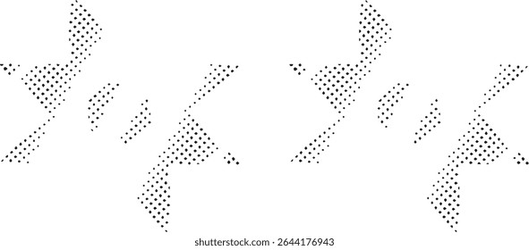 Abstract halftone dots pattern design background