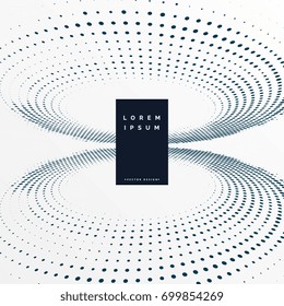 abstract halftone dots in perspective style