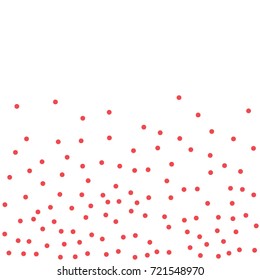 Abstract Halftone dots. Red dots on white background. Engraving Pattern For Your Design. Vector Dotwork Illustration.