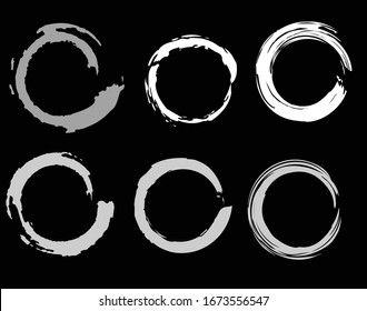 Abstract halftone dots in spiral form. Geometric dotted shape. Monochrome background. Design element for prints, web pages, template
