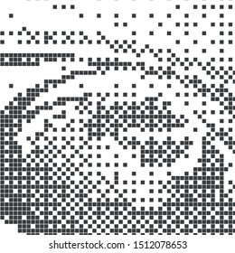 Abstract halftone and dots texture  futuristic background. Vector illustration.