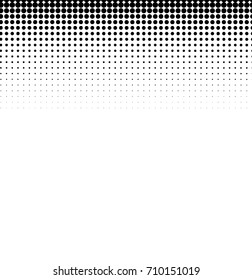 Abstract halftone dots vector background. Black dots on white background.