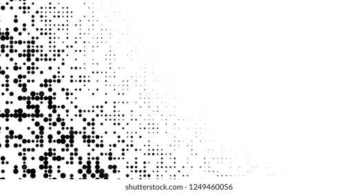 Abstract halftone dots. Vector illustration . Minimal geometric background.  Halftone dots pattern.