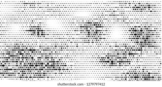Abstract halftone dots. Vector illustration . Minimal geometric background.  Halftone dots pattern.