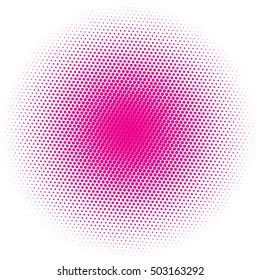 Abstract Halftone dotted background