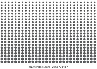 Abstract halftone dotted background. Black polka dot pattern vector. Halftone texture with dots print. Black and White victor illustration

