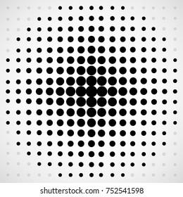 Abstract halftone dotted background. Halftone circles. Vector