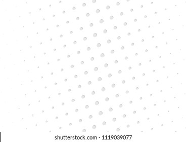 Abstract halftone dotted background. Futuristic grunge pattern, dot, circles, shadow.  Gray modern optical pop art texture for posters, sites, business cards, cover, labels mock-up, vintage stickers