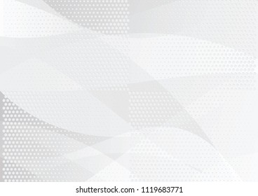 Abstract halftone dotted background. Futuristic grunge pattern, dot, circles, shadow.  Gray modern optical pop art texture for posters, sites, business cards, cover, labels mock-up, vintage stickers
