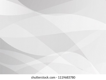 Abstract halftone dotted background. Futuristic grunge pattern, dot, circles, shadow.  Gray modern optical pop art texture for posters, sites, business cards, cover, labels mock-up, vintage stickers