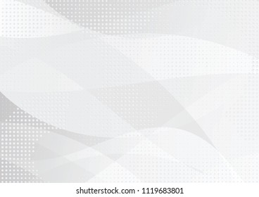 Abstract halftone dotted background. Futuristic grunge pattern, dot, circles, shadow.  Gray modern optical pop art texture for posters, sites, business cards, cover, labels mock-up, vintage stickers