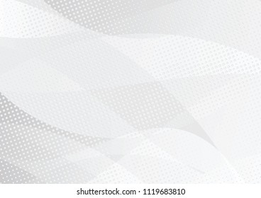 Abstract halftone dotted background. Futuristic grunge pattern, dot, circles, shadow.  Gray modern optical pop art texture for posters, sites, business cards, cover, labels mock-up, vintage stickers