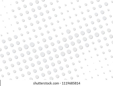 Abstract halftone dotted background. Futuristic grunge pattern, dot, circles, shadow.  Gray modern optical pop art texture for posters, sites, business cards, cover, labels mock-up, vintage stickers
