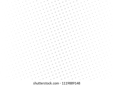 Abstract halftone dotted background. Futuristic grunge pattern, dot, circles, shadow.  Gray modern optical pop art texture for posters, sites, business cards, cover, labels mock-up, vintage stickers